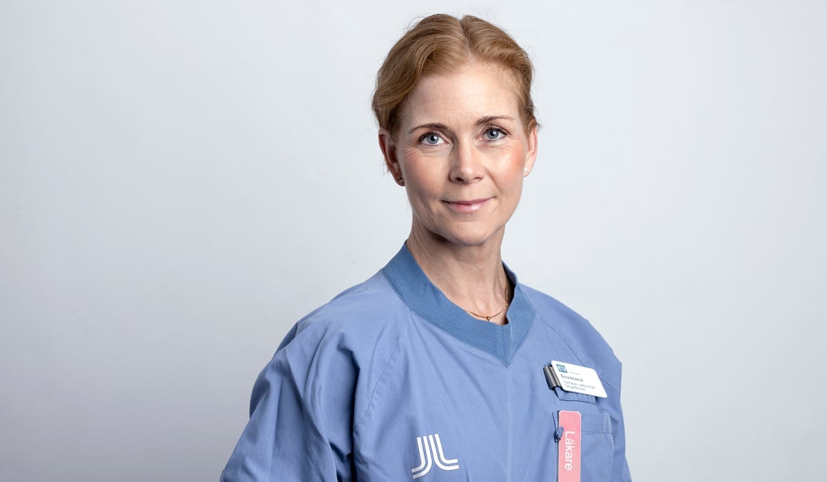 Erica Domeij Arverud, verksamhetschef för VO kirurgi och urologi på Danderyds sjukhus.
